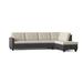 Gray Reclining Sectional - Winston Porter Whitmore 2 - Piece Chaise Sectional Faux Leather/Polyester | 33 H x 108 W x 83 D in | Wayfair
