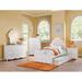 Canora Grey Ellisburg Full/Double Solid Wood Platform Bed Wood in White | 81 H x 61 W x 53 D in | Wayfair 5B9FE788EA1D433E909A559EC944E1CD