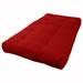 Twin Medium Firm 8" Memory Foam Mattress - Red Barrel Studio® Charneco Renewal Futon red | 39 H x 75 W 8 D in Wayfair