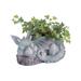 Trinx Hamima Sleeping Baby Dragon Resin Indoor/Outdoor Statue Planter Resin/Plastic | 8.25 H x 15 W x 9.75 D in | Wayfair