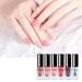 Cara Lady 36ML Water Based Nail Polish Peelable Health Nontoxic Breathable 6 Color Set Multi-color