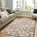 BNM Modern Cobblestone Indoor Area Rug 5 x8 Grey