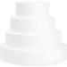 4 Pack Foam Cake Dummy for Decorating and Wedding Display Sculpture Modeling DIY Arts Kids Class Floral