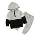 Pants Hoodie 4 Month Baby Girl Clothes Toddler Baby Girls Autumn Patchwork Cotton Hooded Long Sleeve Long Pants Tops Hoodie Sweatshirt Set Outfits Clothes Cute Kid