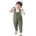 Plaid Baby Boy Clothes Baby Boy Bubble Romper Child Kids Toddler Toddler Baby Boys Girls Sleeveless Solid Jumpsuit Cotton Wadded Suspender Ski Bib Pants Overalls Trousers Boy Clothes 1 Yr