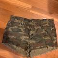 American Eagle Outfitters Shorts | American Eagle Camo High Rise Festival Shorts | Color: Green | Size: 6