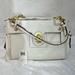 Coach Bags | Like New Coach Off White Leather Peyton Embossed Exotic Shoulder Bag | Color: Gold/White | Size: Os