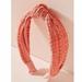 Anthropologie Accessories | Anthropologie Knotted Crochet Headband | Color: Orange/Pink | Size: Os