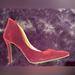 Jessica Simpson Shoes | Jessica Simpson Oxblood Velvet Stiletto, Size 9.5 | Color: Red | Size: 9.5