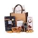 Thornton & France Coffee Hamper Gift For Him | Italian Espresso Coffee Gift Set Plus Sweet & Savoury Treats | Packed In A Reusable Hessian Gift Bag