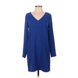 1.State Casual Dress - Shift: Blue Solid Dresses - Women's Size Small