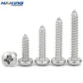 10 pcs/lot Cross Recessed Round Head Tapping Screw M1 M1.2 M1.4 M1.5 M1.7 M1.8 M2 M2.2 M2.3 M2.5