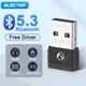 ELECTOP-Adaptateur USB Bluetooth 5.3 transmetteur de dongle pour casque clavier haut-parleur PC