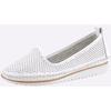 Slipper HEINE, Damen, Gr. 38, weiß, Leder, Leder, sportlich, Schuhe