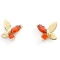 Kate Spade Jewelry | Kate Spade Social Butterfly Crystal Stud Earrings Red | Color: Gold/Red | Size: Os