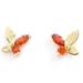 Kate Spade Jewelry | Kate Spade Social Butterfly Crystal Stud Earrings Red | Color: Gold/Red | Size: Os