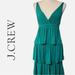 J. Crew Dresses | J. Crew Tiered Ruffled Dress | Color: Green | Size: M