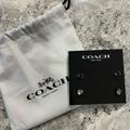 Coach Jewelry | Coach Silver Stud Earrings Set | Color: Silver | Size: Os