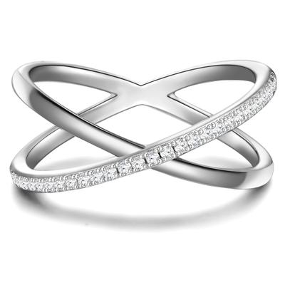 Glanzstücke München - Ring Sterling Silber Zirkonia in Silber Ringe Damen