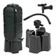 Space Saver 100 Litre Black Slimline Water Butt Kit For Outdoors Gardens Complete With Stand, Lid & Diverter