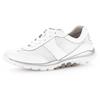 Sneaker GABOR ROLLINGSOFT, Damen, Gr. 36, weiß, Leder, Textil, unifarben, sportlich, Schuhe, mit sportlichem Mesheinsatz, Freizeitschuh, Halbschuh, Schnürschuh