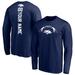 Men's Fanatics Branded Navy Nevada Wolf Pack Personalized Name & Number Playmaker Football Long Sleeve T-Shirt