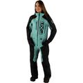 FXR Recruit F.A.S.T. Insulated Ladies One Piece Snowmobile Suit, black-green, Size 6 for Women
