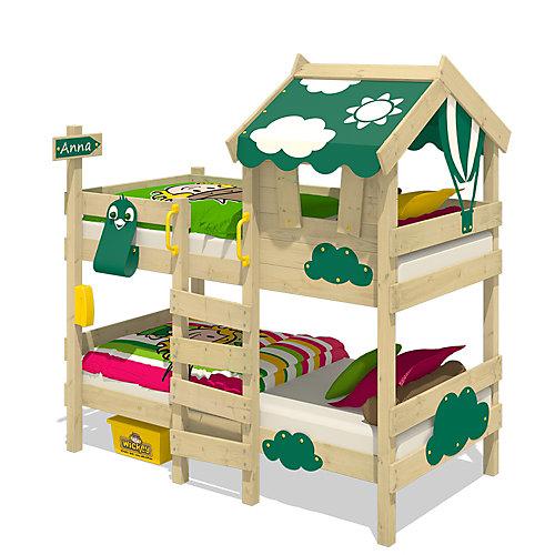 Kinderbett Etagenbett Crazy Daisy Plane Hausbett grün