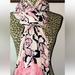 Kate Spade Accessories | Kate Spade New York Tiger Lily Floral Scarf 100% Viscose Brand New | Color: Black/Pink | Size: Os