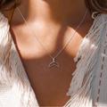 Anthropologie Jewelry | 2/$10 New! Dolphin Tail Necklace Love Dainty Boho Mermaid Cute | Color: Gold/Red/Silver | Size: Various
