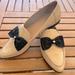 Kate Spade Shoes | Kate Spade New York Cosetta Too Neutral Loafers With Black Bow | Color: Black/Cream | Size: 8