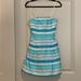 Lilly Pulitzer Dresses | Lilly Pulitzer Strapless Blue Striped Silk Dress Size 0 | Color: Blue/White | Size: 0