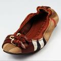 Burberry Shoes | Burberry Ballerina Flats Bridle Housecheck Falcony | Color: Brown/Tan | Size: 7