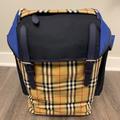 Burberry Bags | Burberry Medium Ranger Vintage Check Navy Backpack | Color: Blue/Tan | Size: Measures 14in Wide X 17.5in High X 6in Deep.