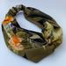 Anthropologie Accessories | Anthropologie Twisted Floral Headband | Color: Black/Orange | Size: Os