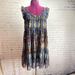 Anthropologie Dresses | Anthropologie Lili’s Closet Sibylline Mesh Dress Size Small | Color: Blue/Brown | Size: S