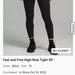 Lululemon Athletica Pants & Jumpsuits | Lululemon Fast And Free High Rise Tight 25” Size 10 | Color: Black | Size: 10