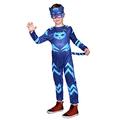 Ciao- Catboy costume disguise baby boy official PJ Masks (Size 2-3 years) with mask, Blau