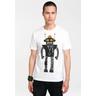 T-Shirt LOGOSHIRT ""Roboter Logoshirt Logo"" Gr. M, weiß Herren Shirts mit Roboter-Print