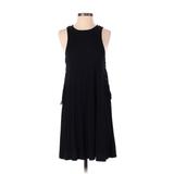 American Eagle Outfitters Casual Dress - A-Line High Neck Sleeveless: Black Solid Dresses - Women's Size Small