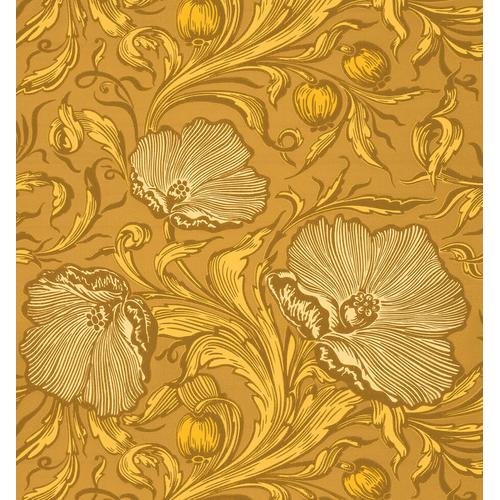 Little Greene 'Poppy Trail - Yellow Pink' - Yellow Wallpaper