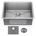 Delta Lenta™ Undermount 16 Gauge Stainless Steel Single Bowl Kitchen Sink with Accessories Stainless Steel in Gray | 9.5 H x 30 W x 18 D in | Wayfair