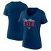 Women's Fanatics Branded Navy Houston Texans Best Mom Ever V-Neck T-Shirt