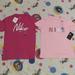 Nike Shirts & Tops | 2 New Nike Shirt Bundle Tee Lot Swoosh Girls Sportswear Pink | Color: Pink/White | Size: Mg