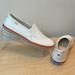 Kate Spade Shoes | Kate Spade X Keds Double Decker Twill White Slip On W/ Multicolored Sole- New | Color: White | Size: 9