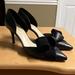 Nine West Shoes | Nine West Heels Genuine Leather Black 9.5 | Color: Black | Size: 9.5