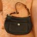 Coach Bags | Euc. Black Coach Shoulder Bag With Tan Leather Trim. | Color: Black/Tan | Size: 7x10x3