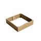 Gro Garden Products Wooden Raised Garden Bed - 120cm L x 120cm W x 30cm H Large Wooden Planters for Vegetables, Herbs, or Flowers - Garden Trough Planter - Planter Box with FSC Tanalised Timber