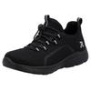 Slip-On Sneaker RIEKER SPORT, Damen, Gr. 42, schwarz, Textil, sportlich, Schuhe, Trekking Schuh, Freizeitschuh, Slipper mit einfachem Schnellverschluss, Topseller