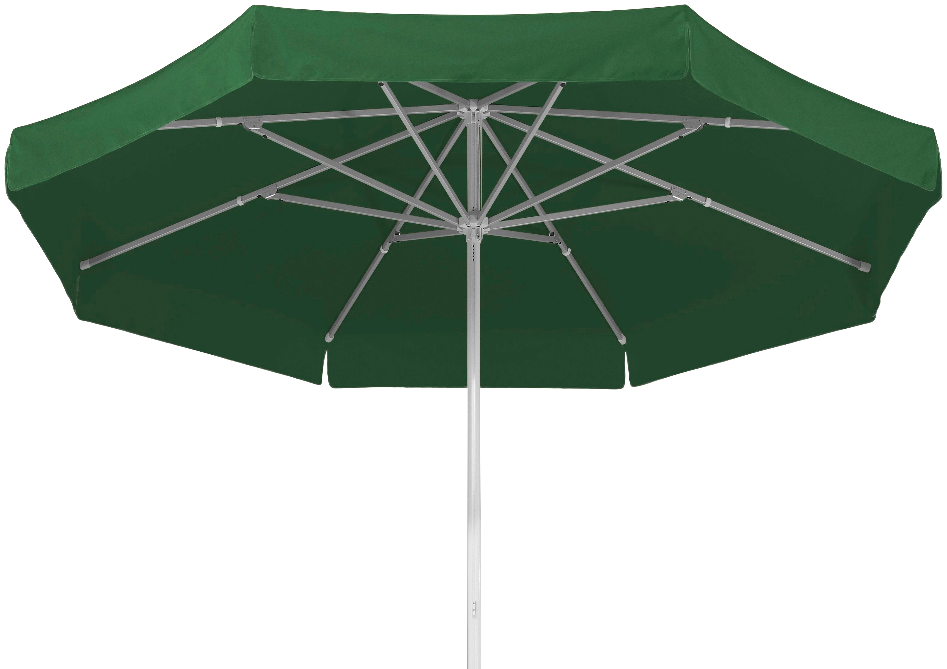 Marktschirm SCHNEIDER SCHIRME "Jumbo", grün, Obermaterial: 100% Polyester, Standschirme, ØxH: 300x275 cm, Aluminium/Polyester Image